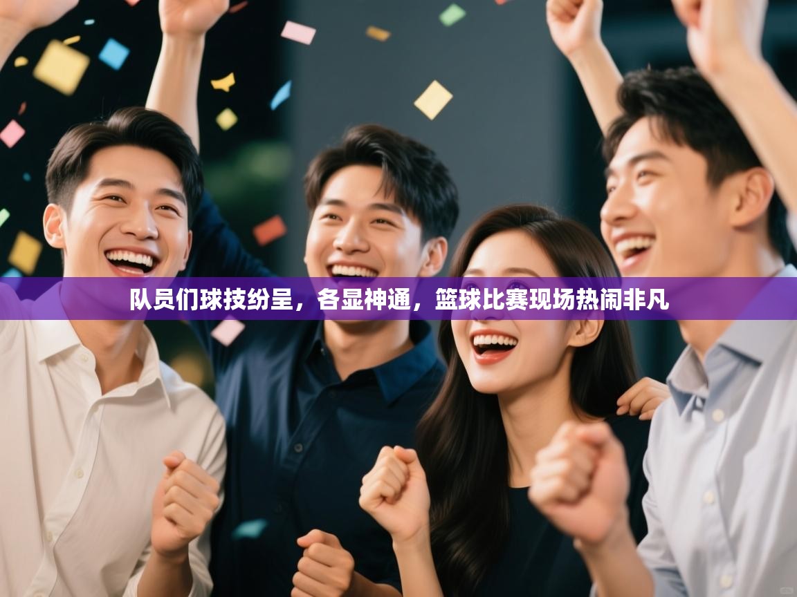 队员们球技纷呈，各显神通，篮球比赛现场热闹非凡